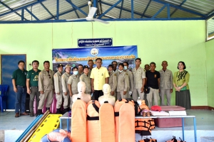 โครงการฝึกซ้อมแผนป้องกันและบรรเทาสาธารณภัย (อุทกภัย) อปพร. ในพื้นที่รับผิดชอบ ประจำปีงบประมาณ พ.ศ. 2566 เทศบาลตำบลโพนงาม อำเภอเดชอุดม จังหวัดอุบลราชธานี